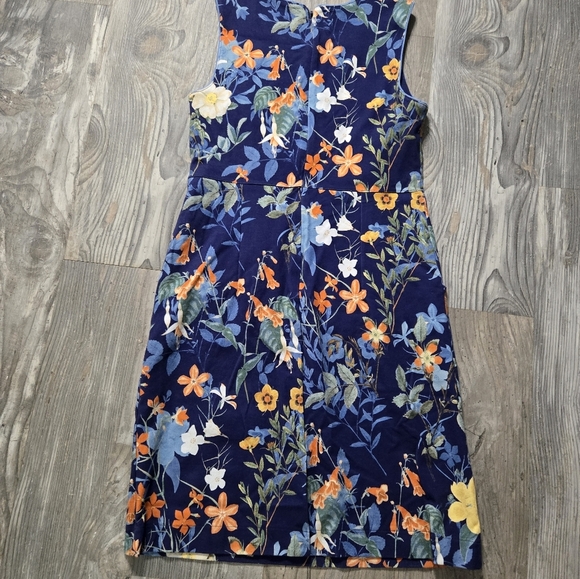 Lands' End womens sz 10 blue Botanical shift dress - Picture 11 of 11